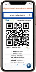 WA Verify SMART Health Card 